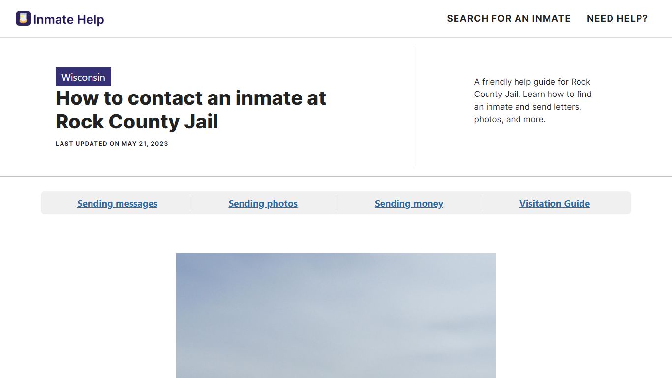 How to contact an inmate at Rock County Jail - Inmate Help